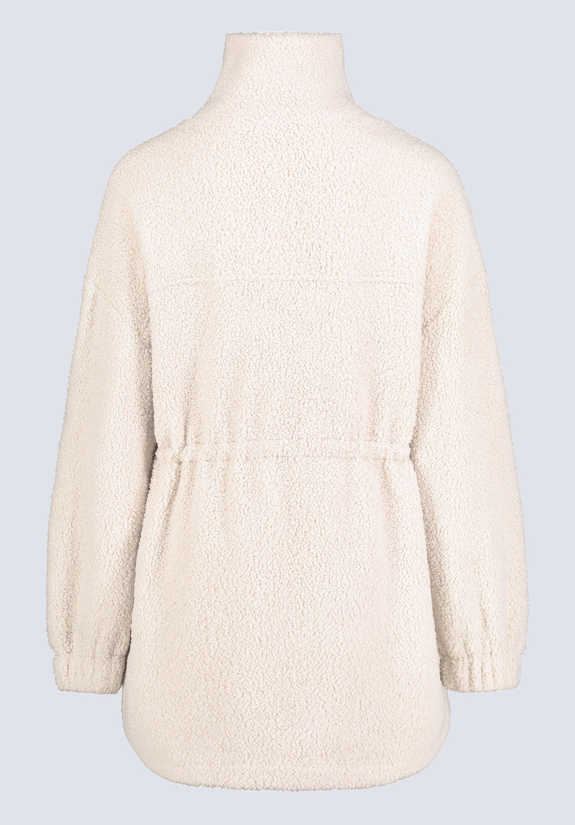 Citra Women's Cinch-Waist Full-Zip Sherpa Coat. Oatmeal  - JK0038F