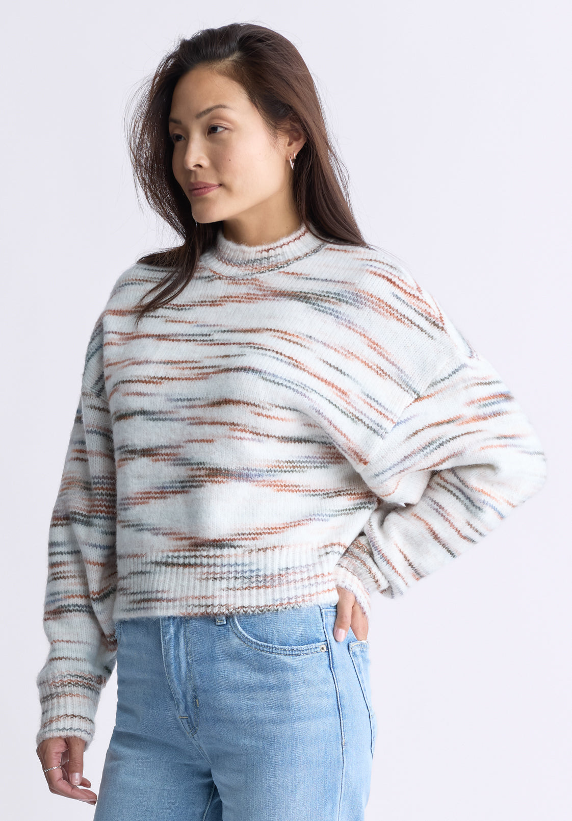 Raya Women's Knit Sweater. Egret White - SW0044F
