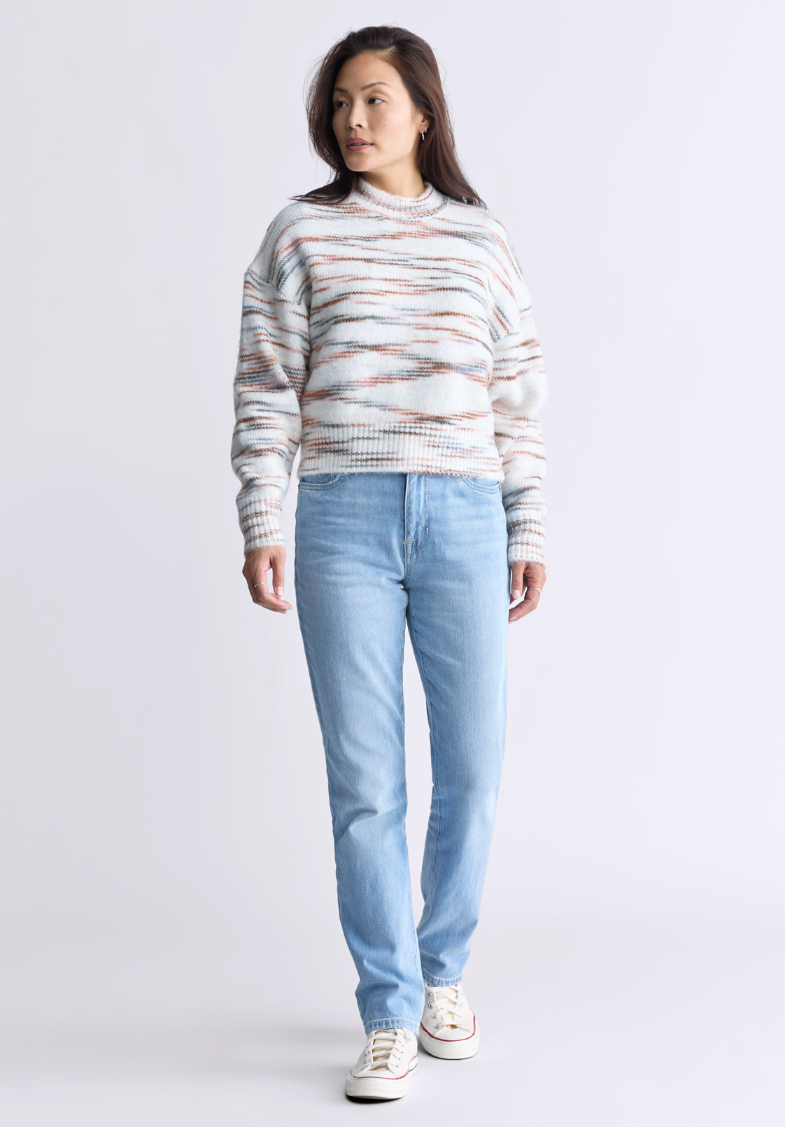 Raya Women's Knit Sweater. Egret White - SW0044F