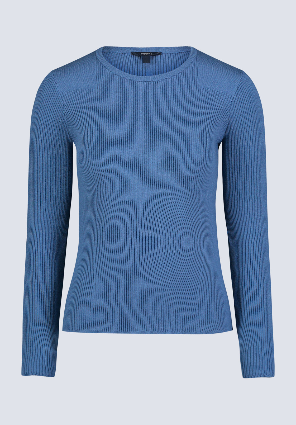 Zoella Women's Close-Fit Ribbed Sweater Top. Coronet Blue  - SW0098F