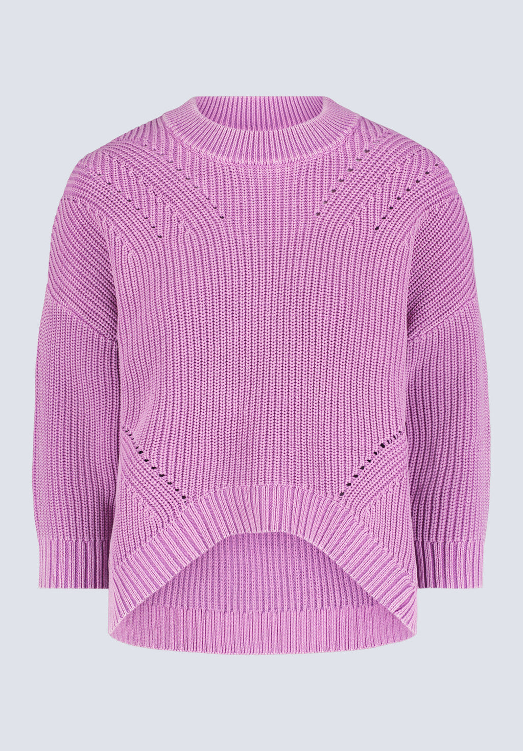 Kassanda Women's 3/4 Sleeve Knit Sweater. Purple - SW0100H