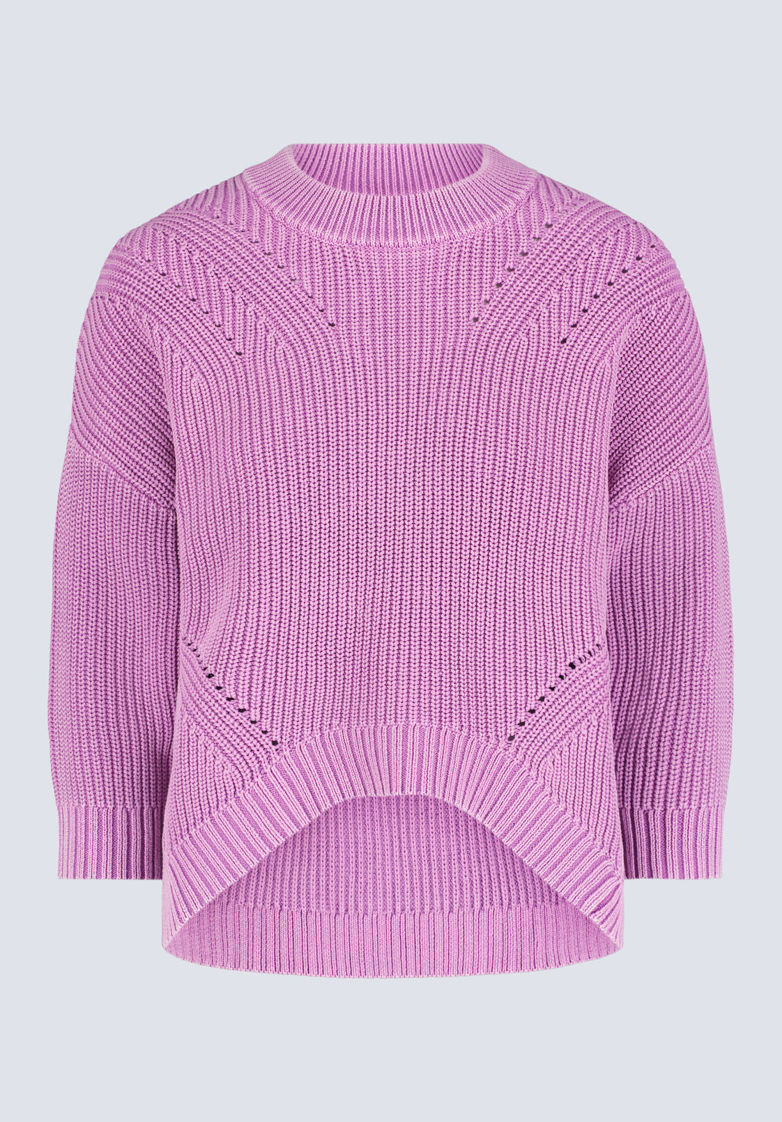 Kassanda Women's 3/4 Sleeve Knit Sweater. Purple - SW0100H
