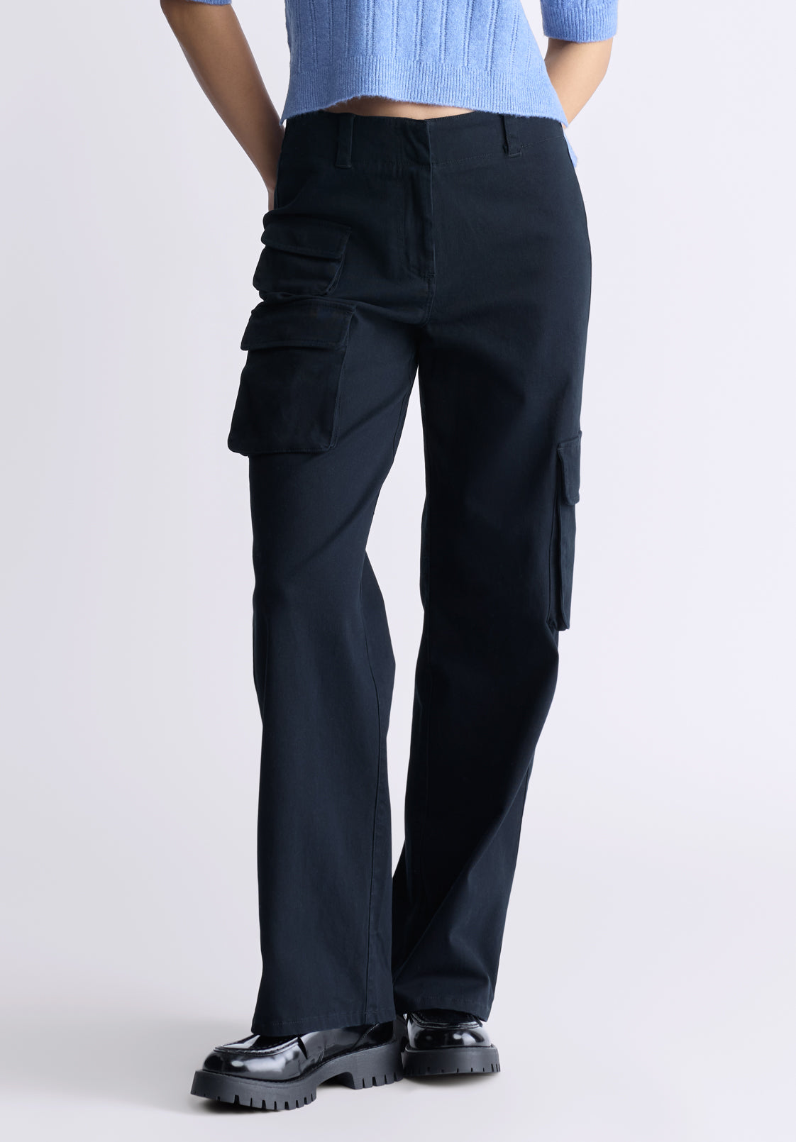 Fellie Women's Cargo Pants. Black  - WB0011F