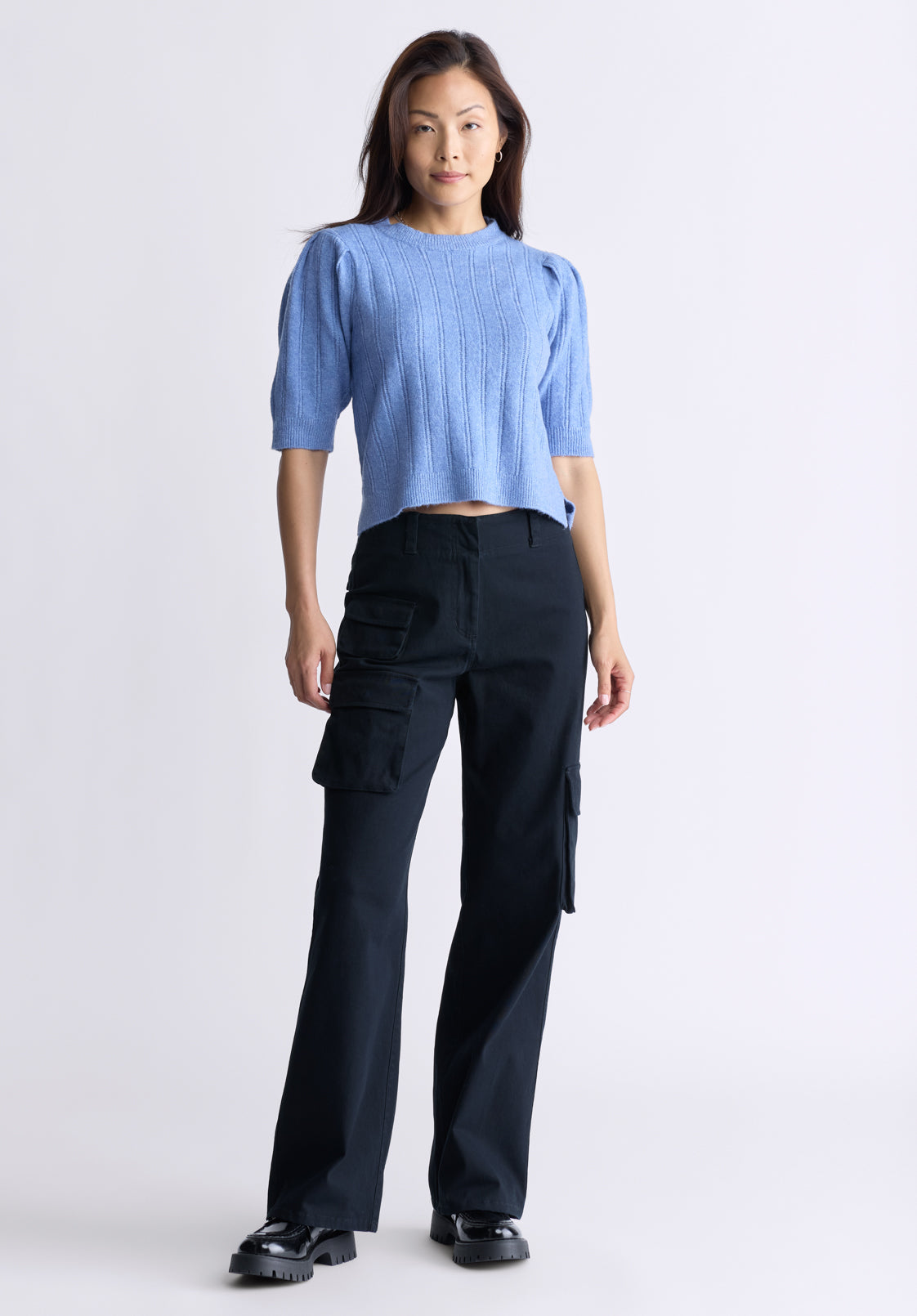 Fellie Women's Cargo Pants. Black  - WB0011F